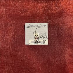 Sterling Silver Cat Necklace Charm 