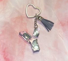Butterfly Letter Keychain