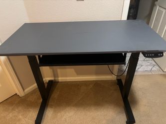 Electric Standing Desk with Keyboard Tray