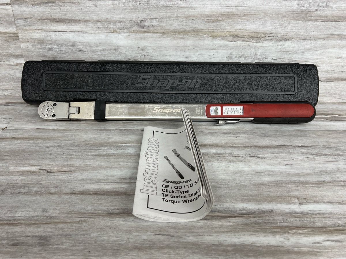 SNAP-ON TQR250E 1/2" Drive SAE Adjustable Click-Type Fixed Head Torque Wrench (PO1018241)
