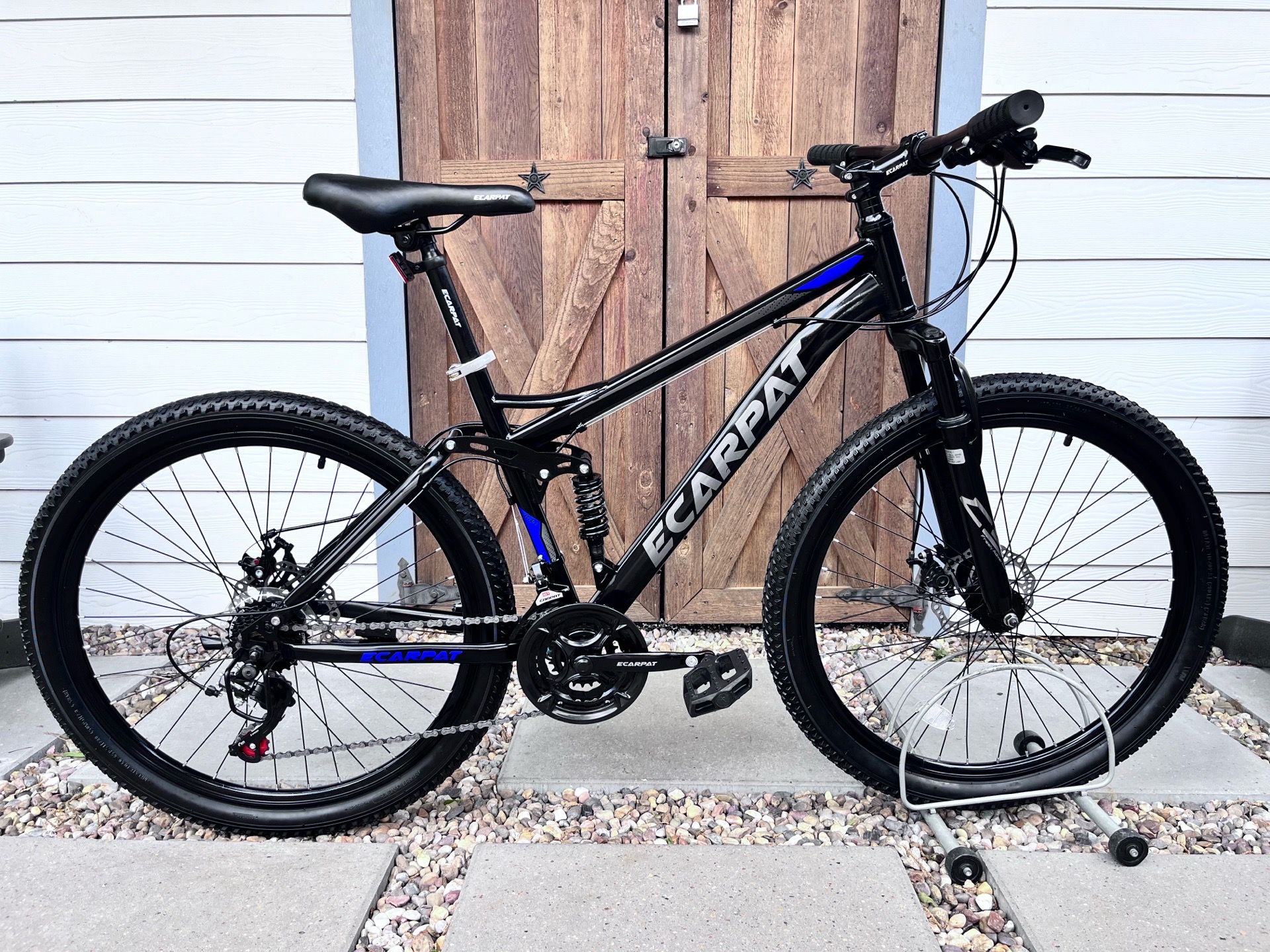 Brand New Ecarpat Full Suspension Mountain Bike With Disc Brakes