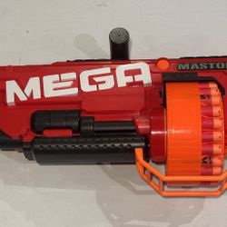 NERF MEGA Mastodon w/ fully loaded 24rd integrated drum