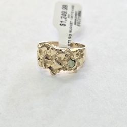14kt Gold Nugget Ring 