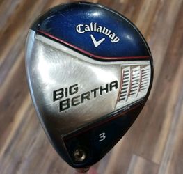 Callaway Big Bertha 15* 3 Fairway Wood Fubuki z65x5ct Shaft Stiff S Flex  Right handed