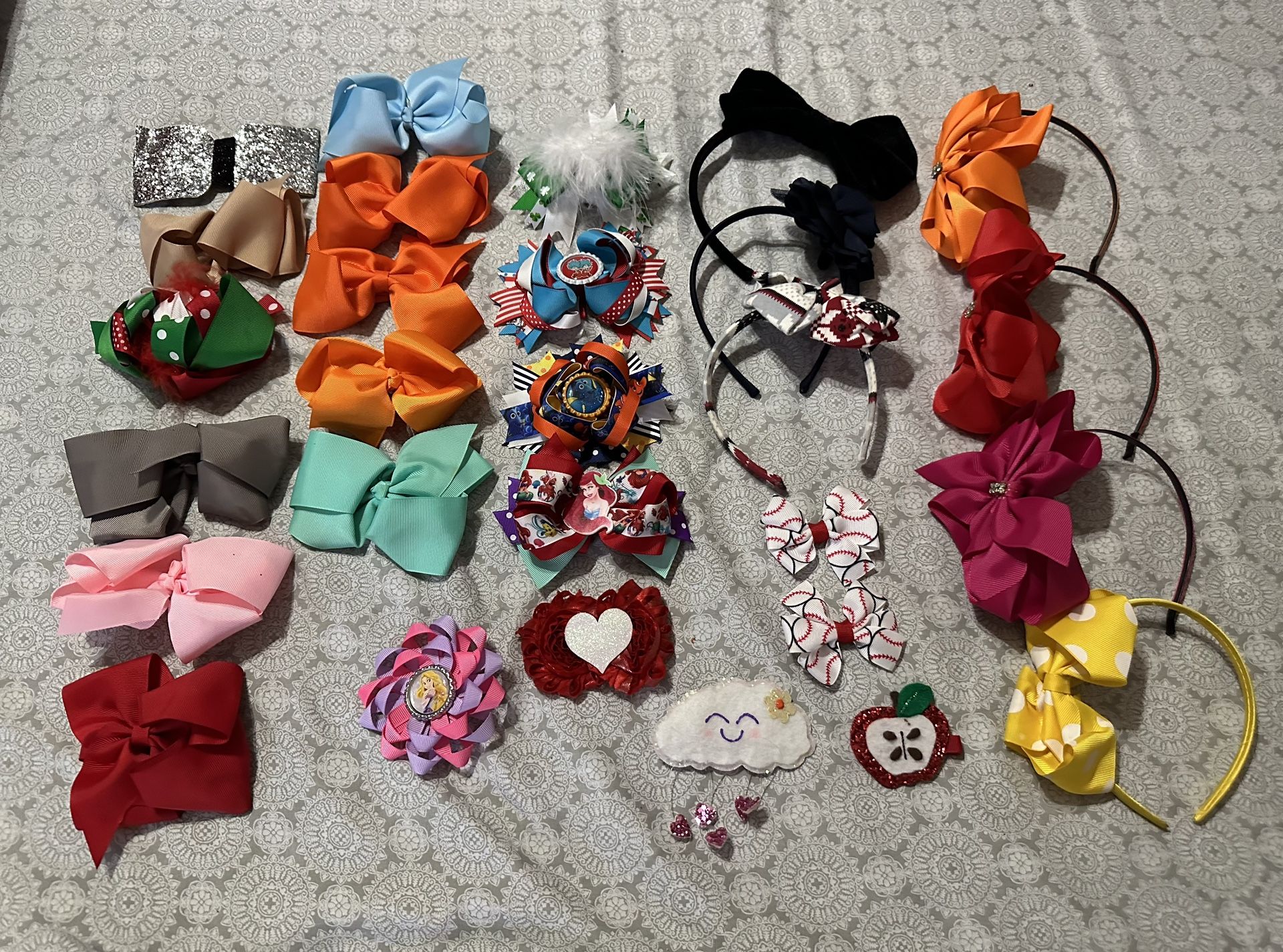 Hair bows and headbands
