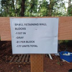 Small Retaining Wall Blocks 11inx7in 