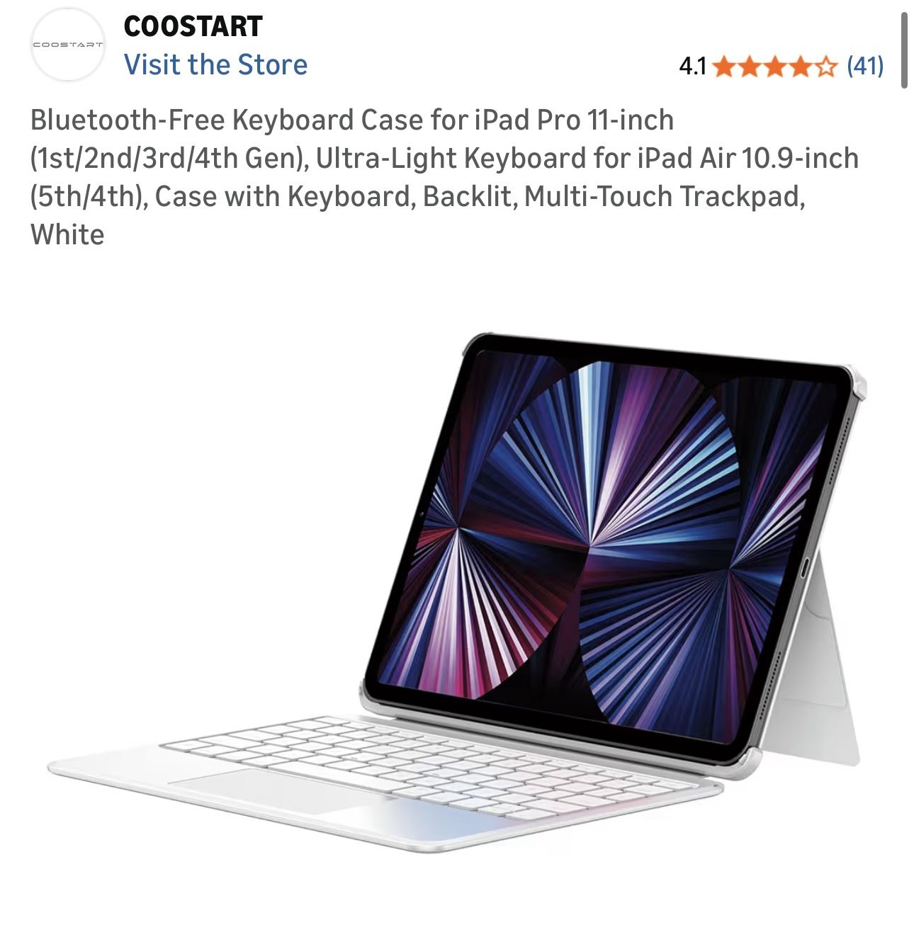 APPLE KEYBOARD & CASE FOR IPADS