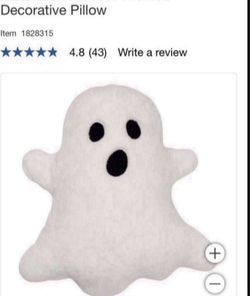 Sold Out Costco Viral 2024 Halloween Ghost Pillow (NEW). Soft, Large, Oeko Tex