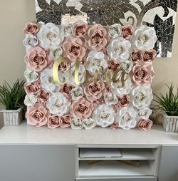Paper flowers decoration