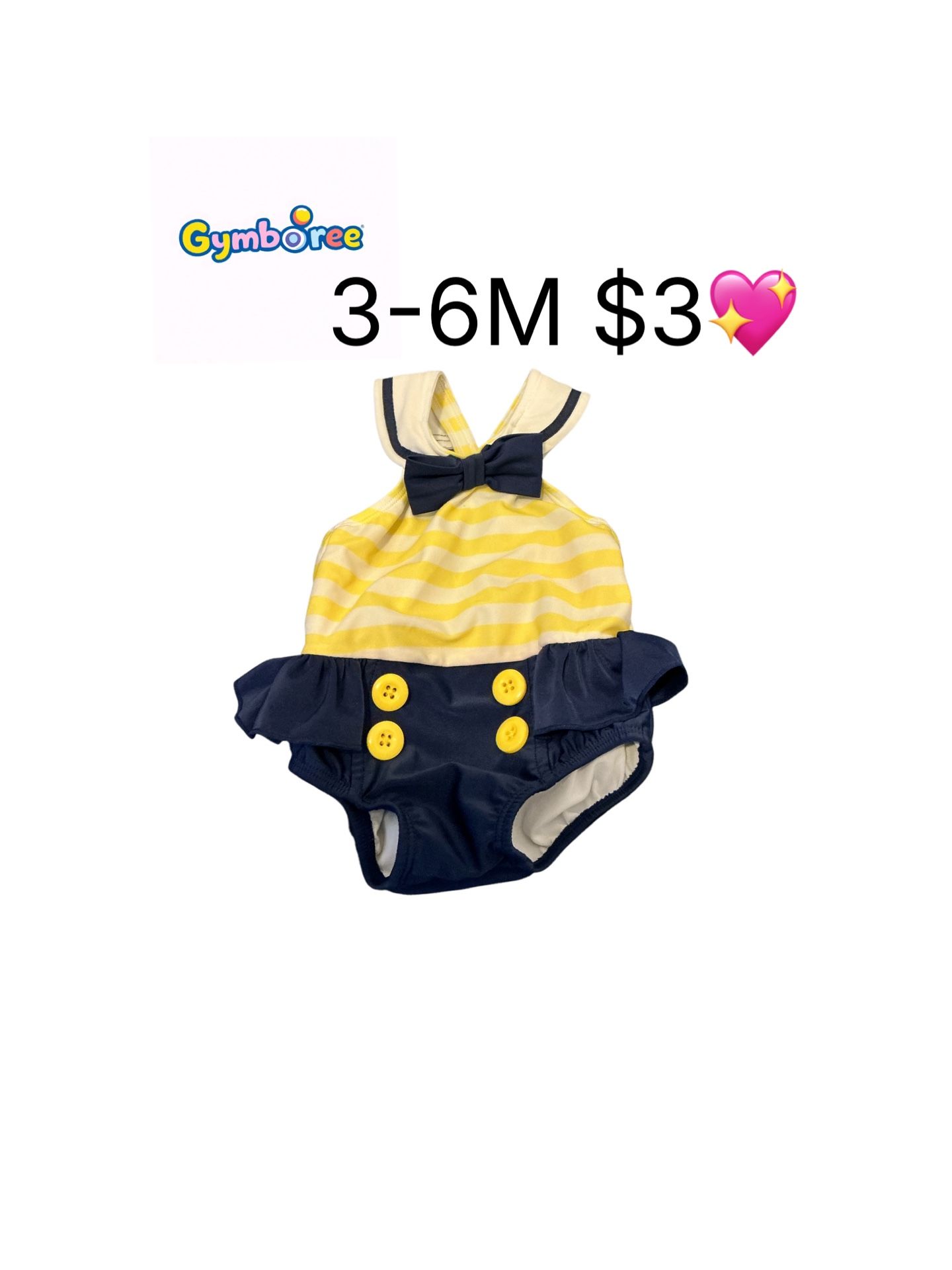 Gymboree sailor swimsuit 3-6 months💖💖