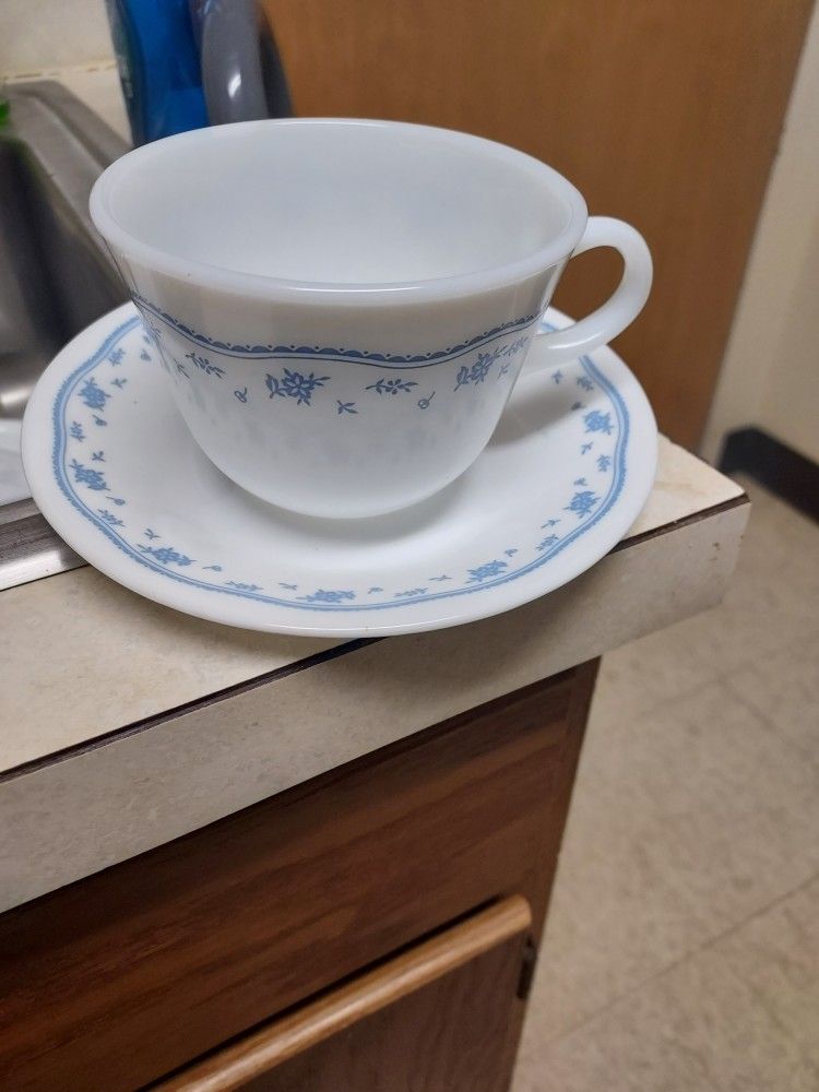 Vintage Corelle Cup And Saucer Set