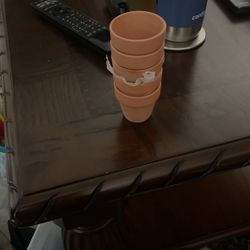 5 Ceramic Pots 2inch 