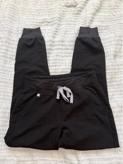 FIGS Black Jogger Scrub Pants (XS) Womens Used Medical Nurse