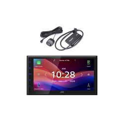 JVC KW-M695BW 6.8" LCD Display WiFi Bluetooth USB/MP3 Stereo Multimedia Digital Receiver with Satellite Radio Connect Vehicle Tuner Kit