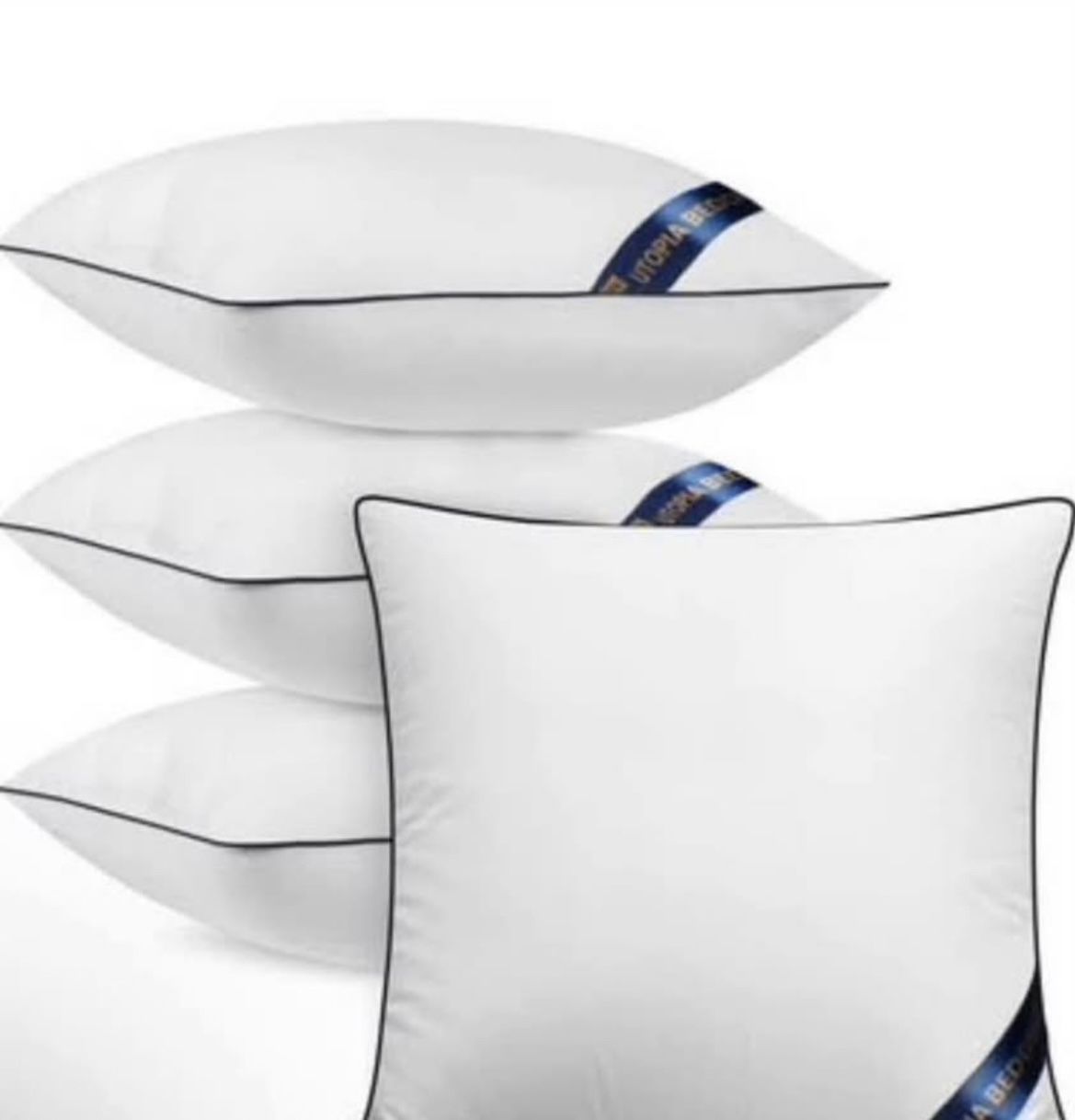 Utopia Bedding Throw Pillow Inserts (Pack of 4, White), 22 x 22 Inches Decorative Indoor Pillows
