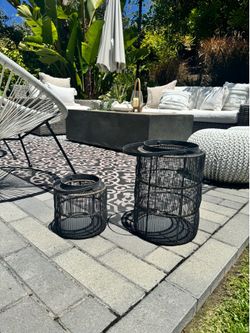 Crate & Barrel Wire Lanterns