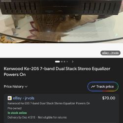 Kenwood's Equalizer KE-205