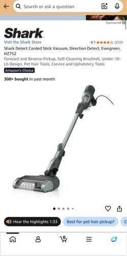 Shark corded stick vacuum