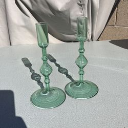 Poketo candlestick holder green