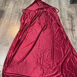 shein red unisex robe