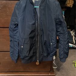 Boys Bomber Jacket With Hood
