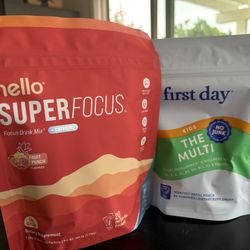 Nello SuperFocus Focus Drink Mix + Caffeine Fruit Punch 20 Packets 0g Sugar