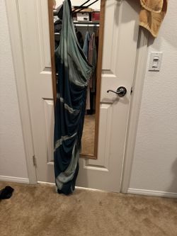 Women green dress