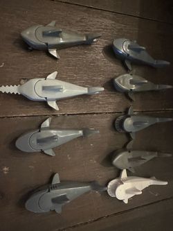 Lego sharks lot of 9.  $8 each all 9, $60!