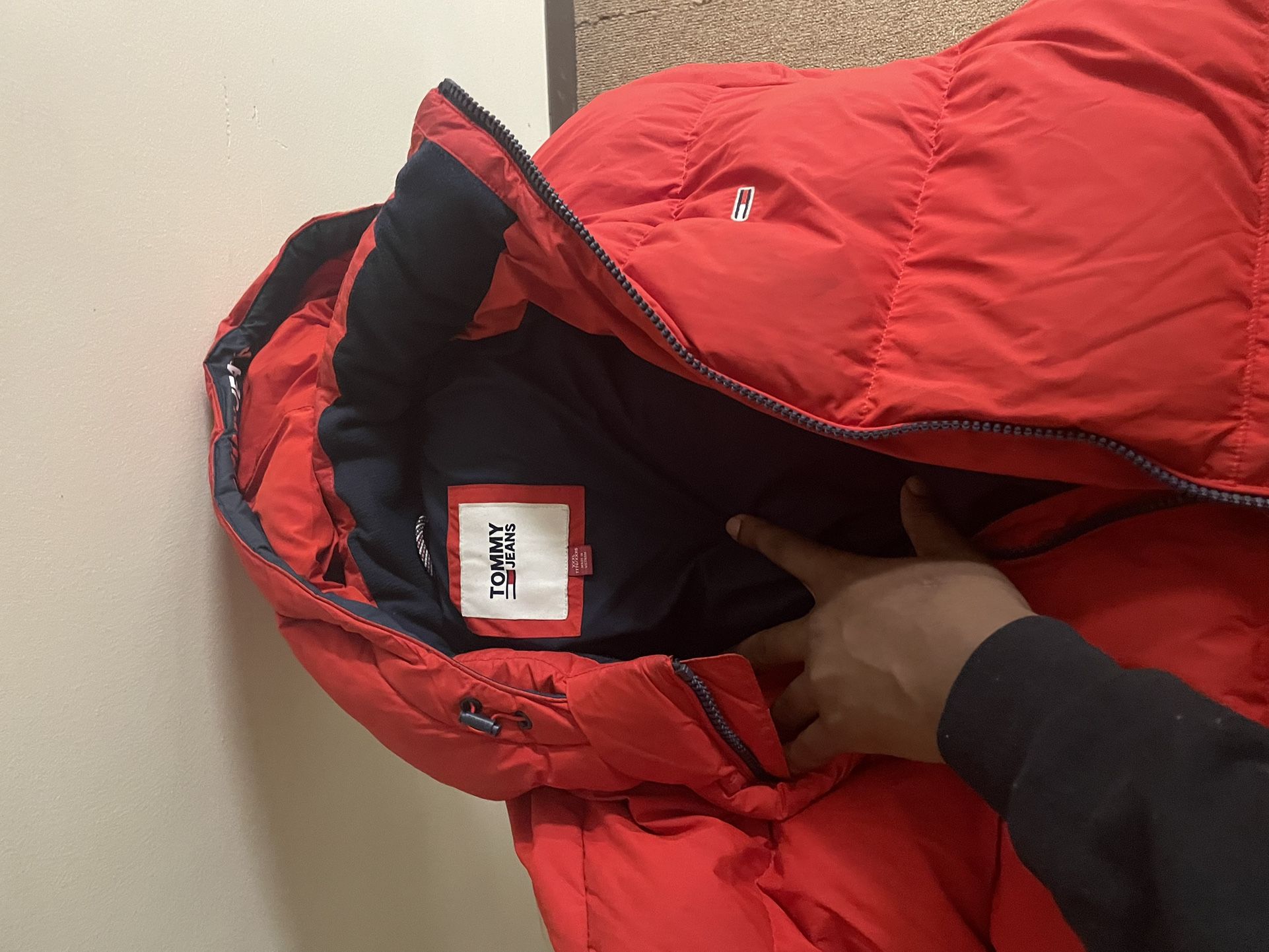 Tommy Hilfiger Red Puff Coat