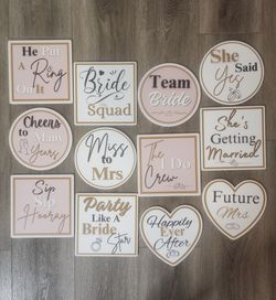Bridal Shower Photobooth Props