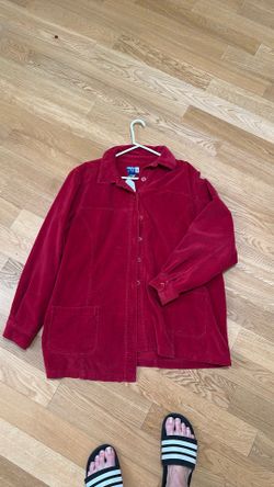 Vintage women’s Venezia Gene company. Red jacket, corduroy.  Size 22/24