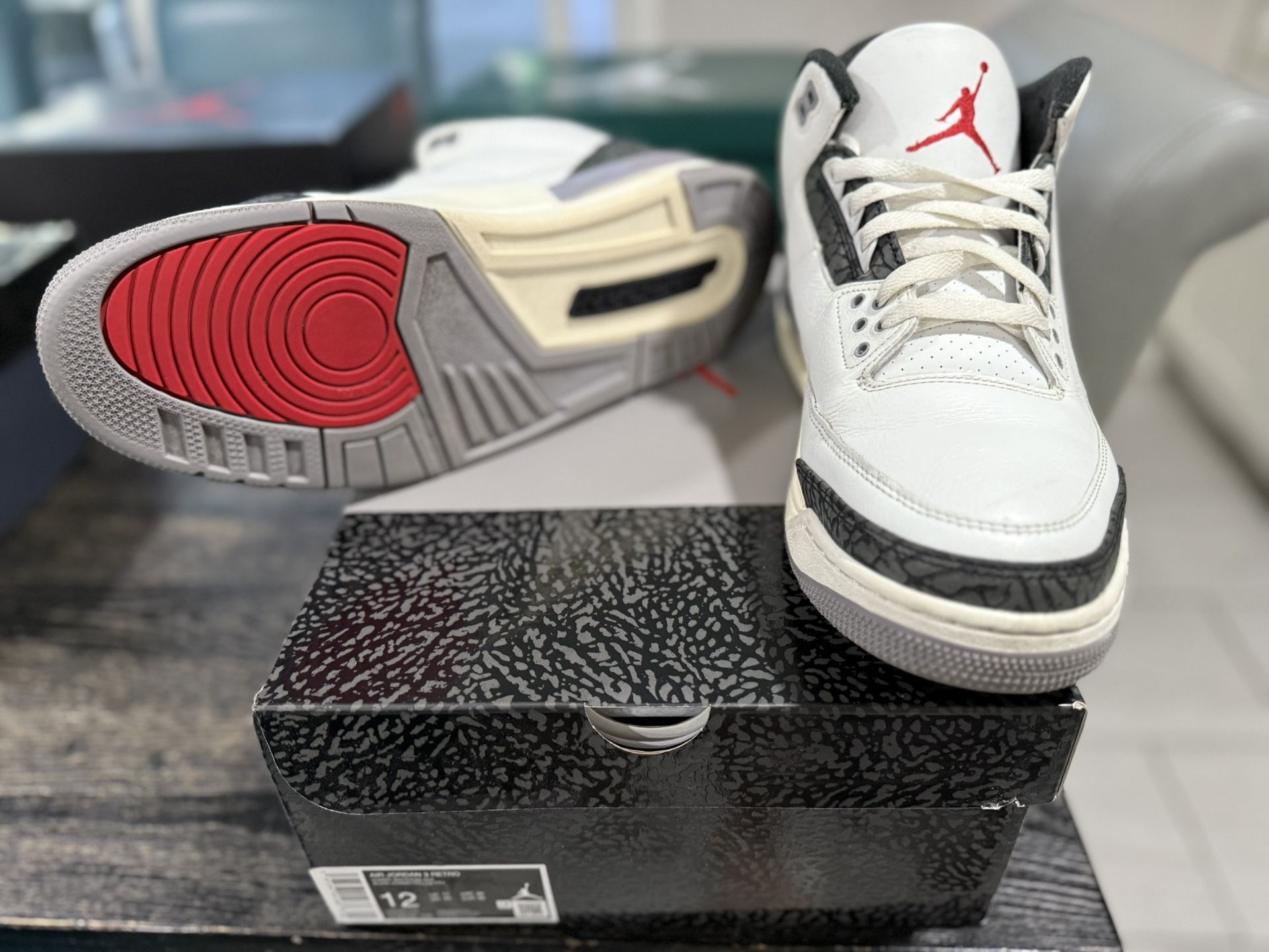 Jordan 3 Retro Cement Gray All OG