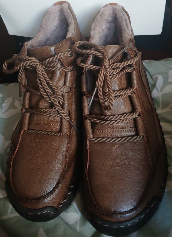 Fashion Brand 100% Caoutchouc Rubber Brown Winter Boots