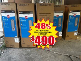New $490 water heater 50 gallons ( never open )