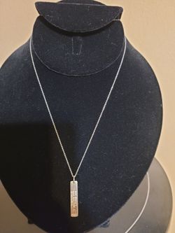 Tiffany & Co Sterling Nike Half-Marathon Necklace