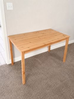 Solid Wood IKEA Desk / Computer Desk - Natural Pine - Excellent Condition