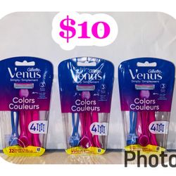(3) Gillette Venus razors 