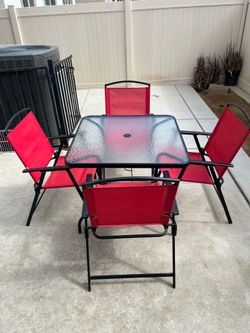 Patio table set