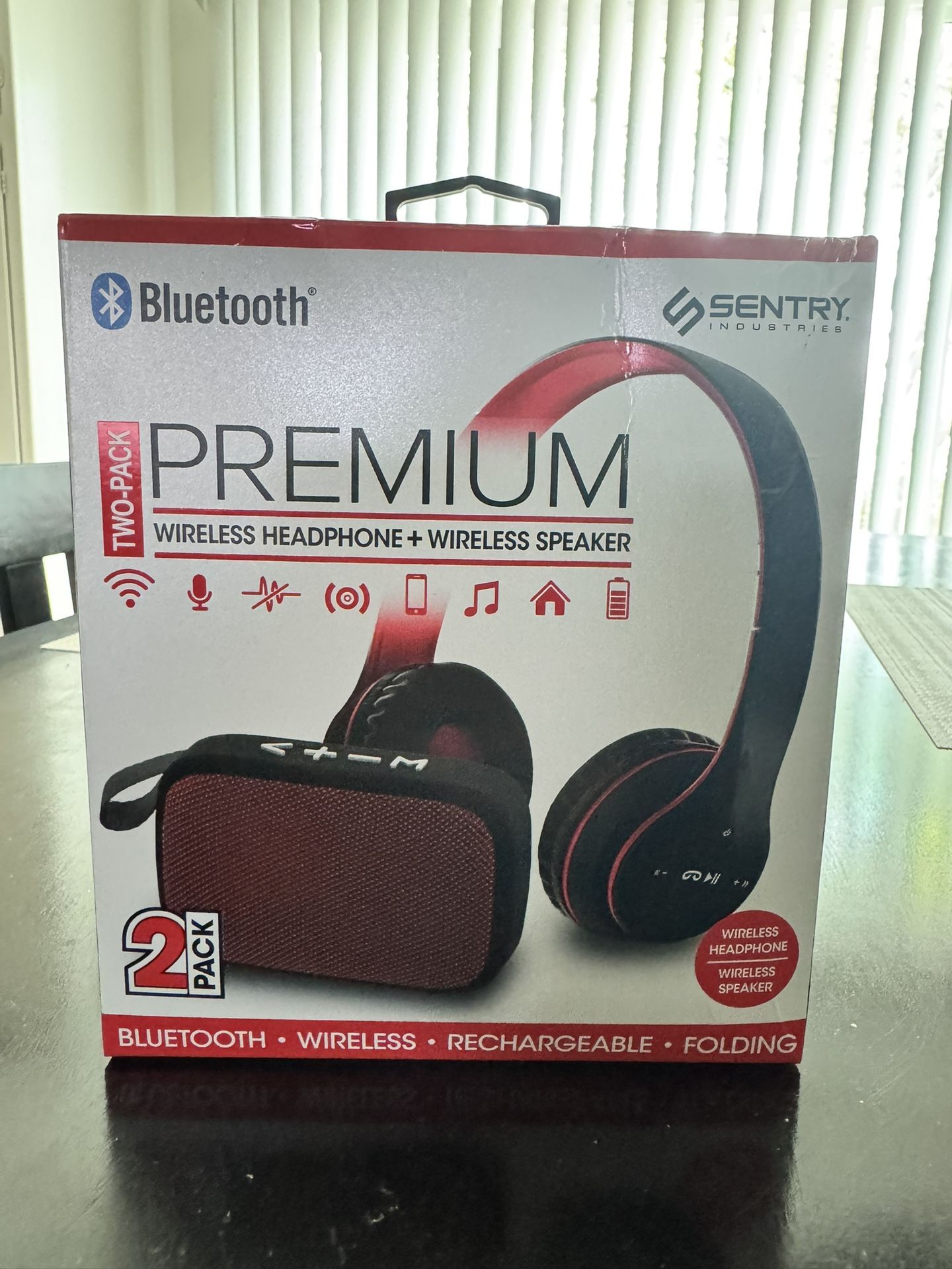 Bluetooth Headphone & Speaker (Two-Pack)