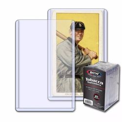 BCW Tobacco Card Toploaders -1-TLCH-TBC-25, 1 11/16”x2 7/8”-25ct.