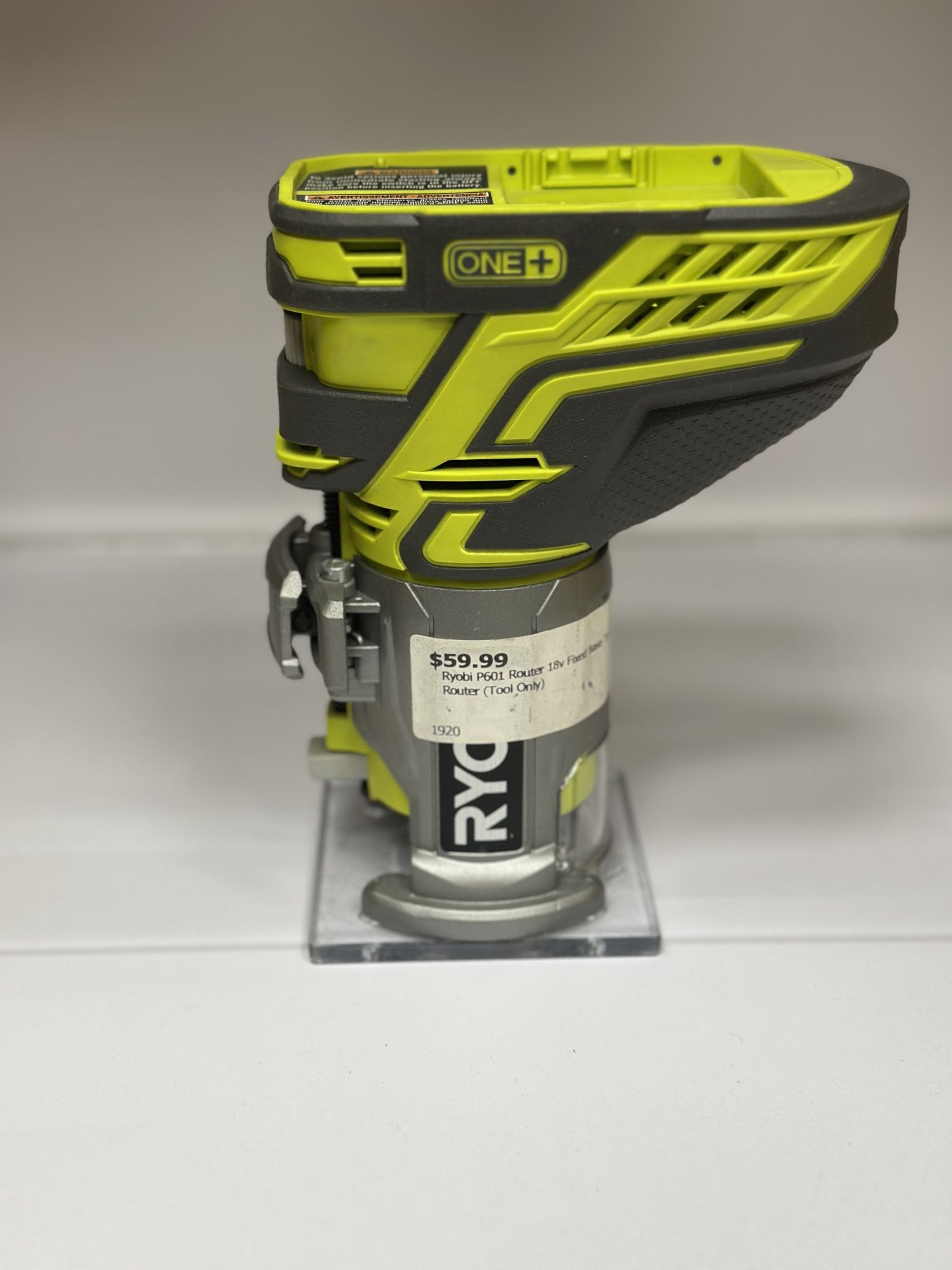 Ryobi 18v Compact Router P601 One + TOOL ONLY