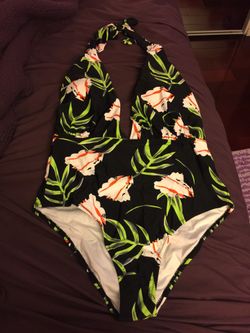 Halter bathing suit