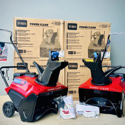 Brand new Toro 21” with electric start model 721E snow blower
