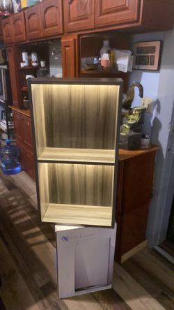 shelf with light