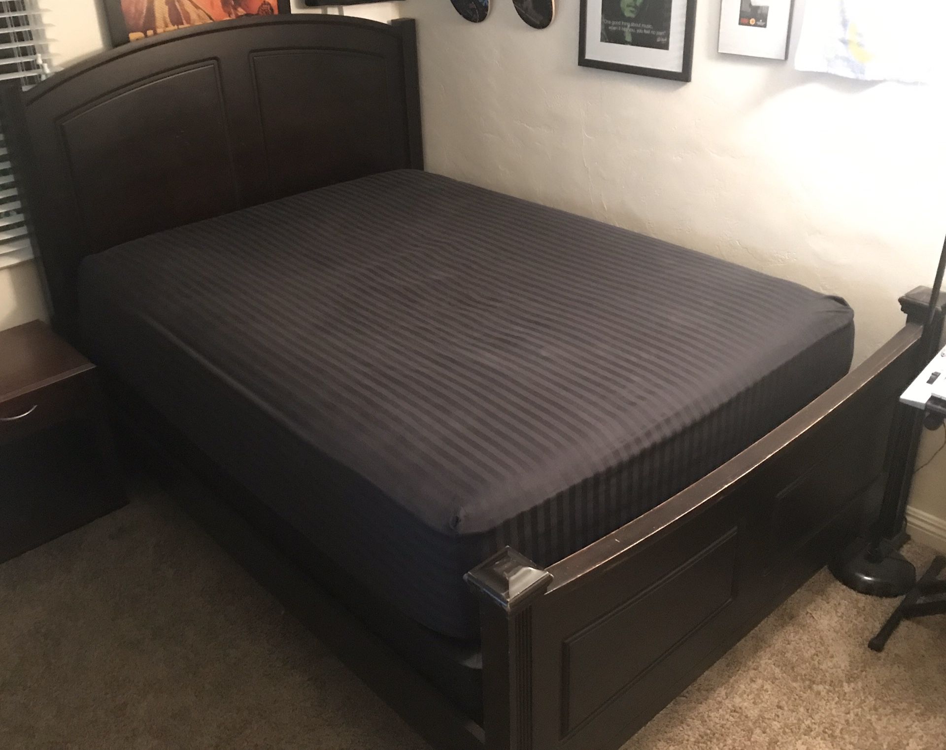 Queen Bed Frame w/ Box Spring