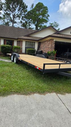7x24 utility trailer double axle heavy duty