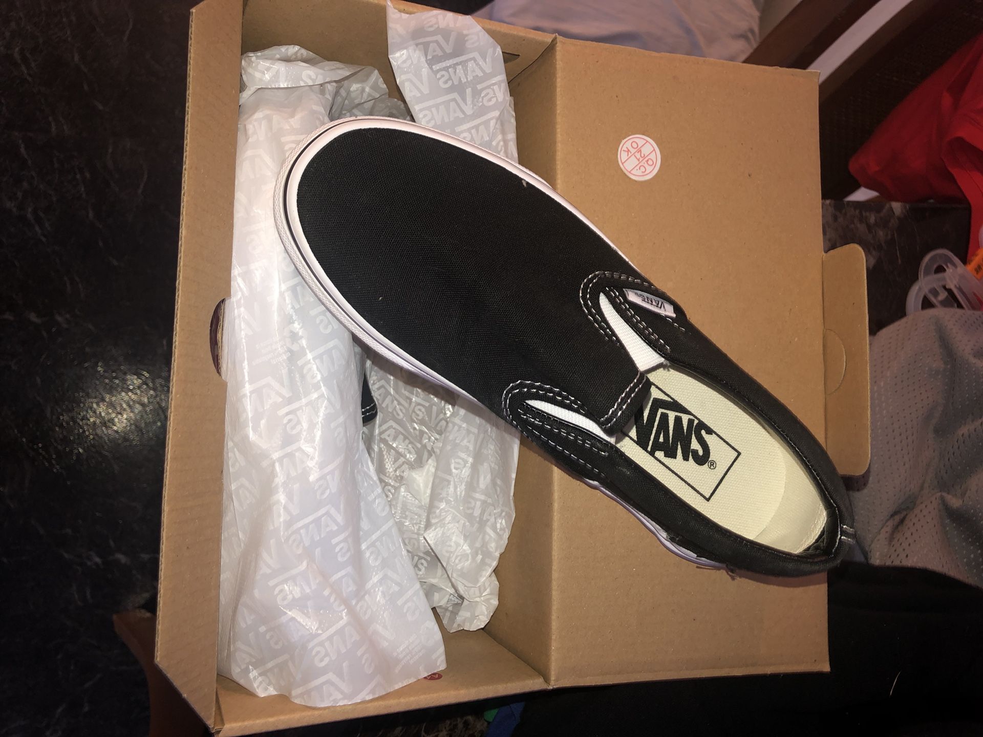 Vans, Black Slides (US 6)