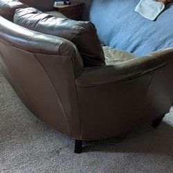 Custom Made Leather Couch