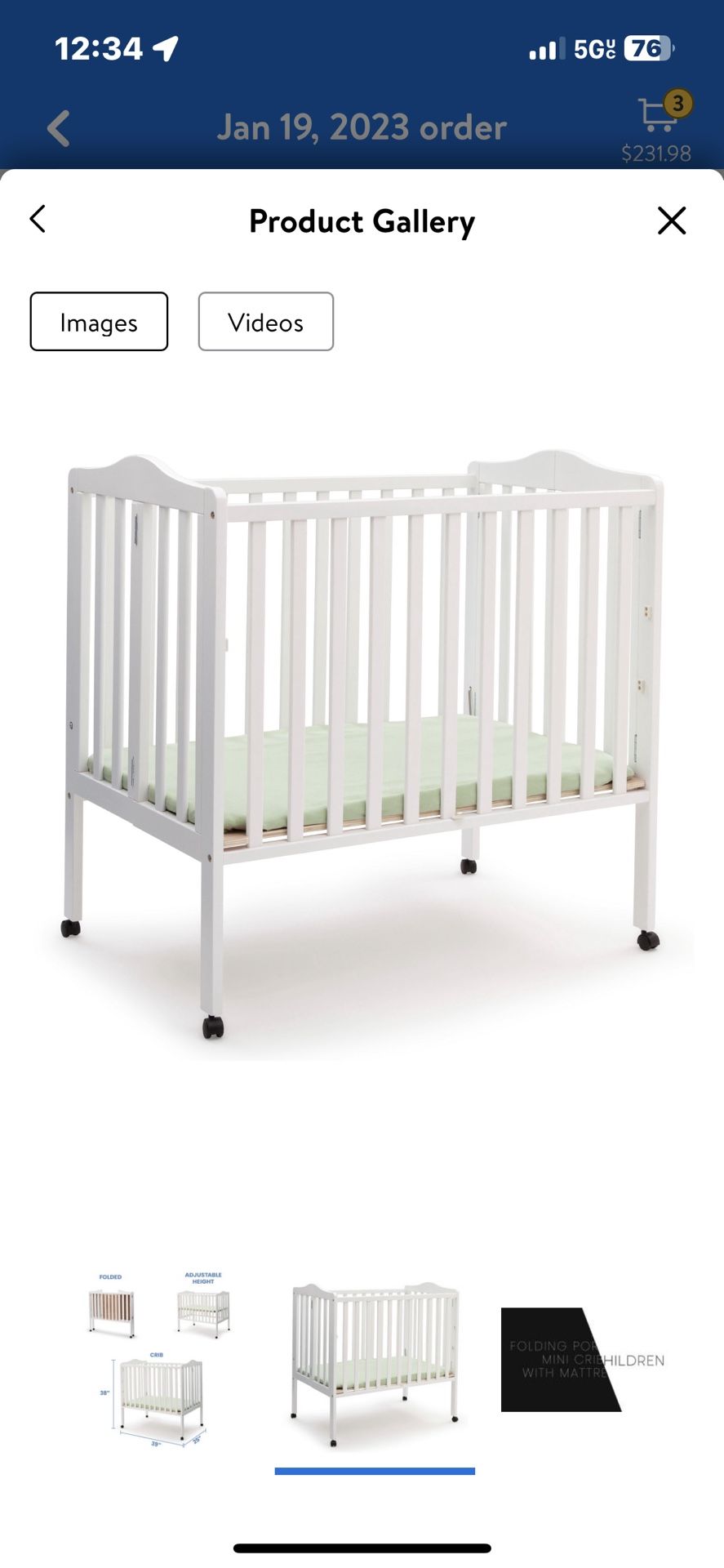 Folding Cribb/ Cuna Que Se Dobla 
