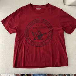true religion red shirt size large